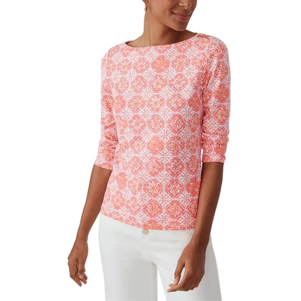 J.Mclaughlin Womens Wavesong Top, Pink